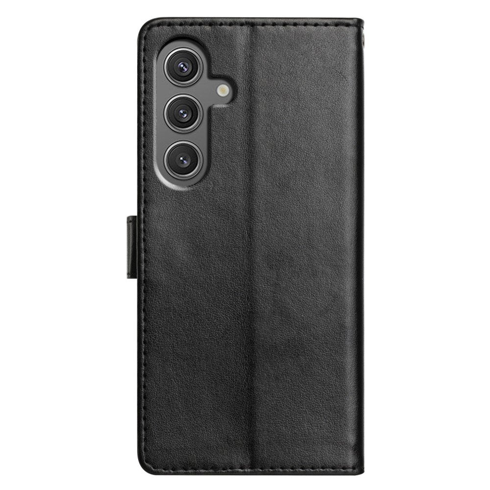 Samsung Galaxy A56 (5G) - EIDERWOOD Faux Leather Flip Cover m. Stropp - Svart