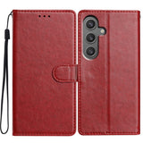 Samsung Galaxy A56 (5G) - EIDERWOOD Faux Leather Flip Cover m. Stropp - Rød
