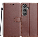 Samsung Galaxy A56 (5G) - EIDERWOOD Faux Leather Flip Cover m. Stropp - Brun