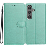 Samsung Galaxy A56 (5G) - EIDERWOOD Faux Leather Flip Cover m. Stropp - Grønn