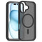 iPhone 16 Plus - EIDERWOOD Mat Hybrid Cover - MagSafe Kompatibel - Sort / Gennemsigtig