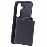 Samsung Galaxy S25 - EIDERWOOD 2-i-1 Vegansk Læder Cover m. Kortholder & Ståfunktion - Grå