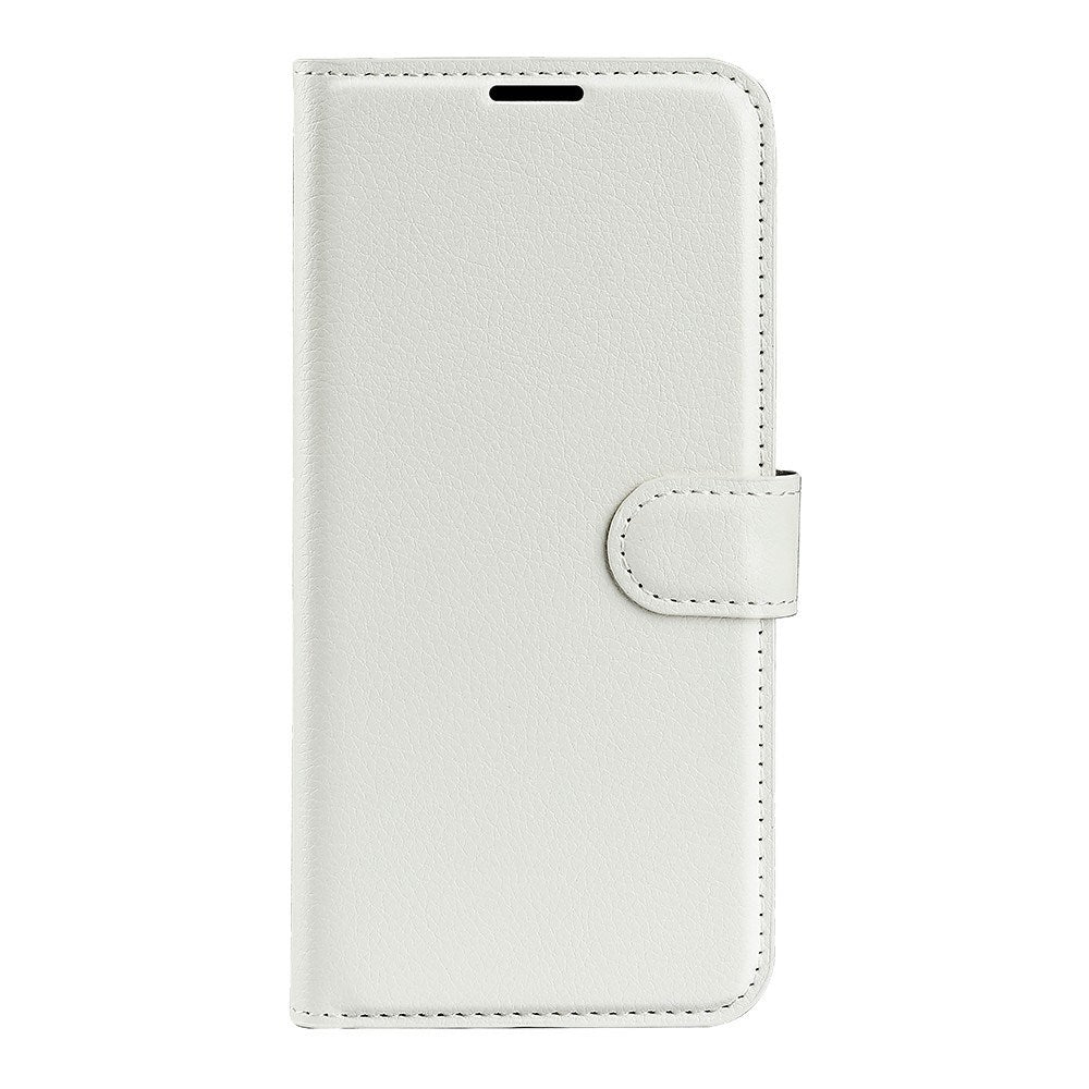 iPhone 16e - EIDERWOOD Faux Leather Flip Cover m. Kortholder og stativfunksjon - Hvit