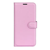 iPhone 16e - EIDERWOOD Faux Leather Flip Cover m. Kortholder og stativfunksjon - Rosa