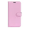 iPhone 16e - EIDERWOOD Faux Leather Flip Cover m. Kortholder og stativfunksjon - Rosa