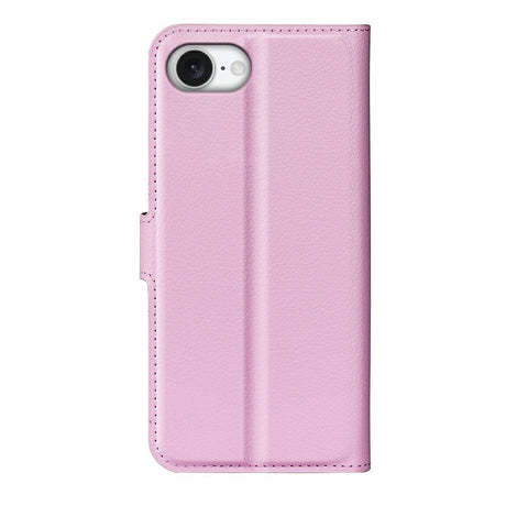 iPhone 16e - EIDERWOOD Faux Leather Flip Cover m. Kortholder og stativfunksjon - Rosa