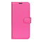 iPhone 16e - EIDERWOOD Faux Leather Flip Cover m. Kortholder og stativfunksjon - Rosa