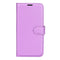 iPhone 16e - EIDERWOOD Faux Leather Flip Cover m. Kortholder og stativfunksjon - Lilla