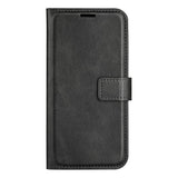 iPhone 16e - EIDERWOOD Faux Leather Flip Deksel - Svart