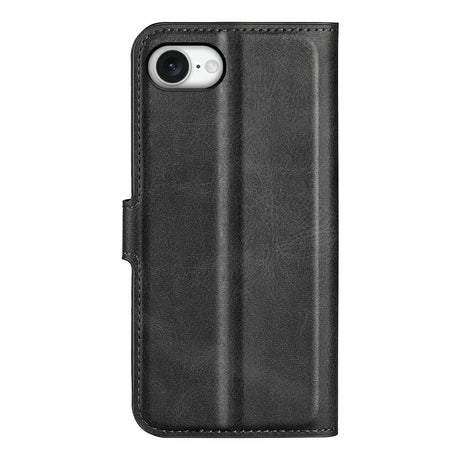iPhone 16e - EIDERWOOD Faux Leather Flip Deksel - Svart