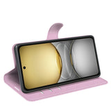 Realme C75 - EIDERWOOD Kunstlæder Flip Cover m. Kortholder & Ståfunktion - Lyserød