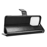 Motorola Moto G15 / G15 Power - EIDERWOOD Faux Leather Flip Cover m. Stropp - Svart