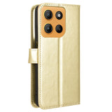 Motorola Moto G15 / G15 Power - EIDERWOOD Kunstlæder Flip Cover m. Strop - Guld