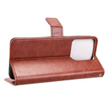 Motorola Moto G15 / G15 Power - EIDERWOOD Faux Leather Flip Cover m. Stropp - Brun