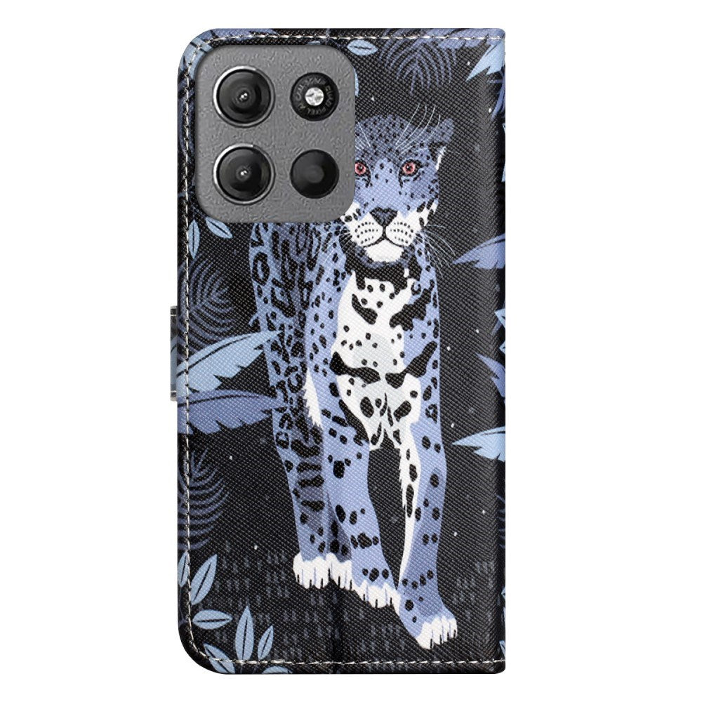 Motorola Moto G15 / G15 Power - EIDERWOOD Faux Leather Flip Cover m. Motiv - Leopard