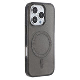 iPhone 16 Pro - EIDERWOOD Plast Glitter Deksel - MagSafe kompatibel - Svart