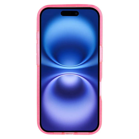 iPhone 16 Plus - EIDERWOOD Plast Glitter Deksel - MagSafe kompatibel - Rosa