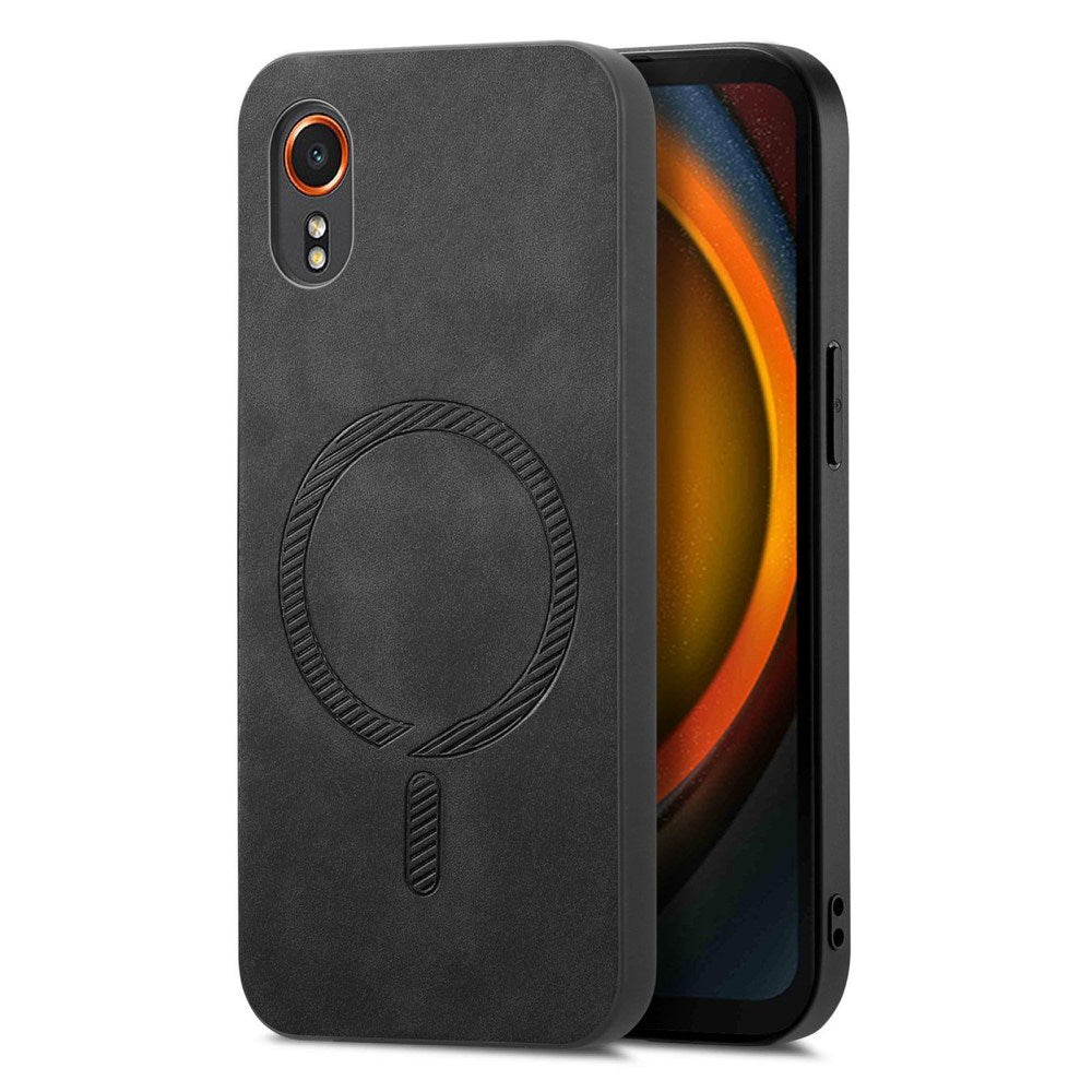 EIDERWOOD Samsung Galaxy Xcover 7 Kunstlæder Bagside Cover - MagSafe Kompatibel - Sort