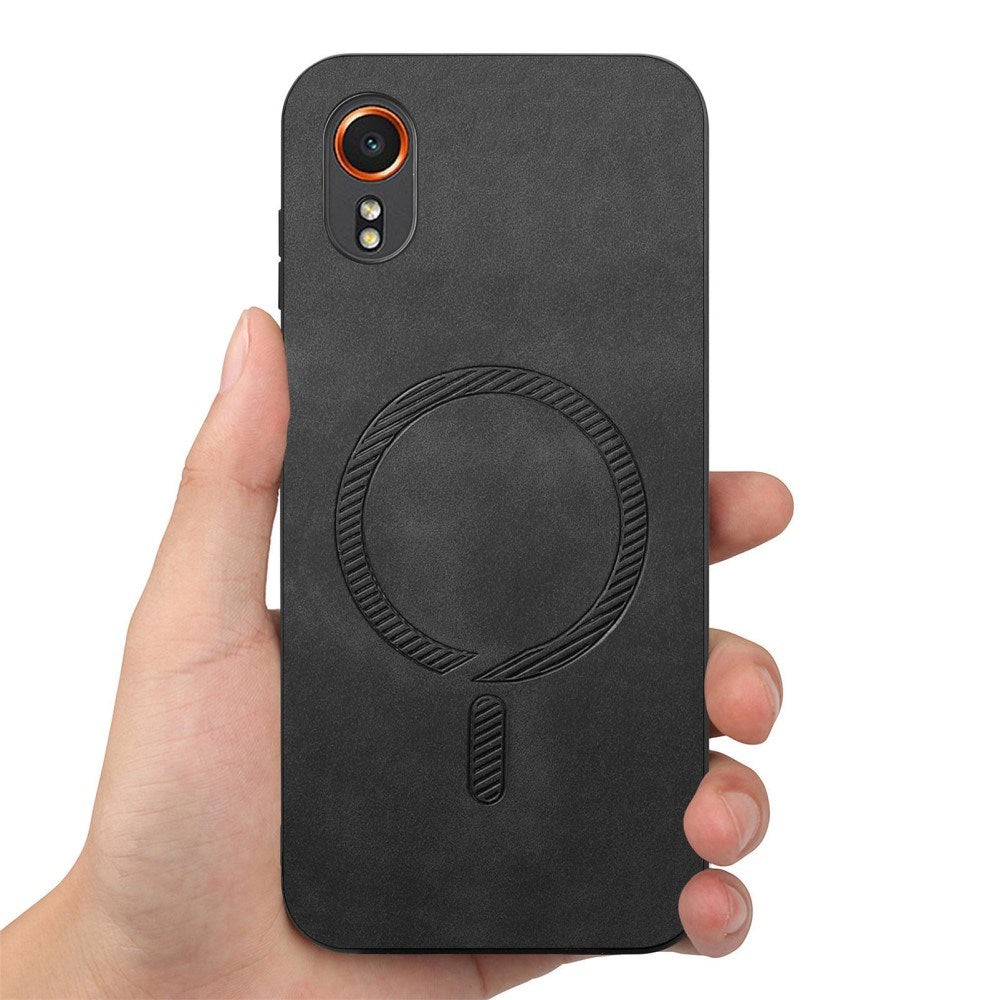 EIDERWOOD Samsung Galaxy Xcover 7 Kunstlæder Bagside Cover - MagSafe Kompatibel - Sort