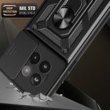 EIDERWOOD OnePlus 13R 5G-deksel med kameraslider og stativ - turkis