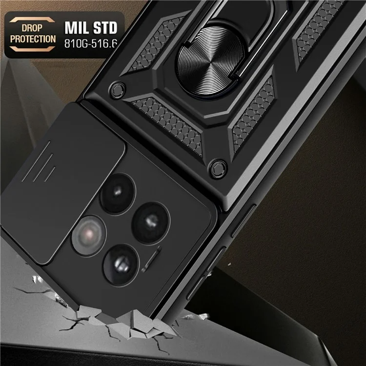 EIDERWOOD OnePlus 13R 5G-deksel med kameraslider og støtteben - sølv