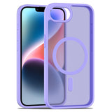 EIDERWOOD iPhone 16e Mat Hybrid Bagside Cover - MagSafe Kompatibel - Gennemsigtig / Lilla