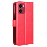 Motorola Moto G05 / E15 - EIDERWOOD Kunstlæder Flip Cover m. Strop - Rød