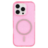 iPhone 16 Pro Max - EIDERWOOD Plast Glitter Deksel - MagSafe kompatibel - Rosa