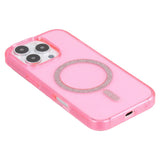 iPhone 16 Pro Max - EIDERWOOD Plast Glitter Deksel - MagSafe kompatibel - Rosa