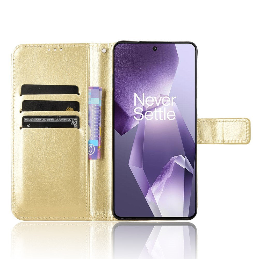 EIDERWOOD Flip-deksel for OnePlus 13R 5G – Skinnlook og maksimal beskyttelse – Gull