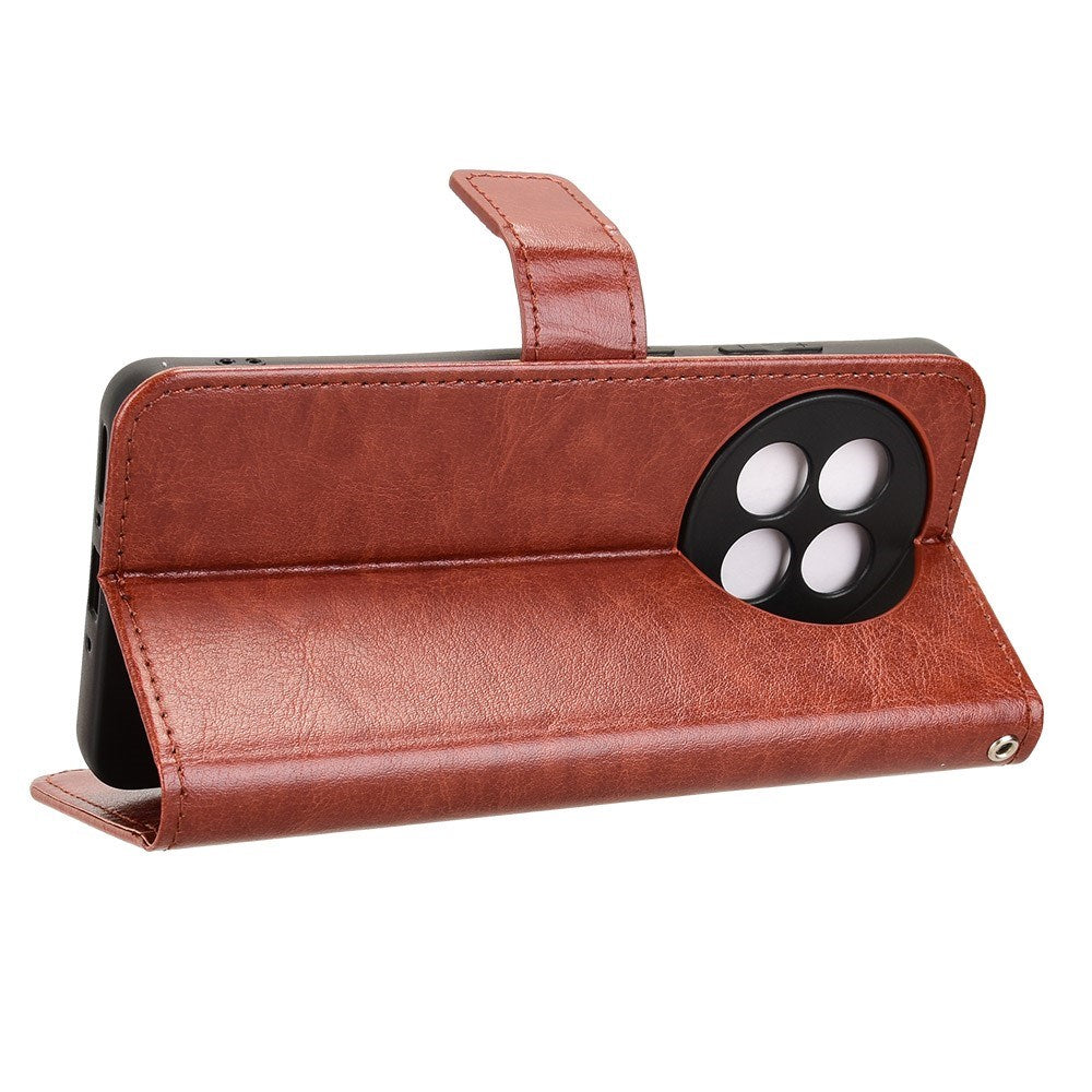 EIDERWOOD Flip-deksel for OnePlus 13R 5G – Skinnlook og maksimal beskyttelse – Brun