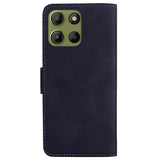 Motorola Moto G15 - EIDERWOOD Faux Leather Flip Cover m. Kortholder og stativfunksjon - svart
