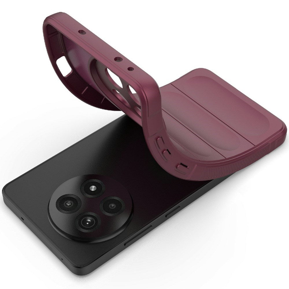 EIDERWOOD OnePlus 13R fleksibelt plastbakdeksel - Burgundy