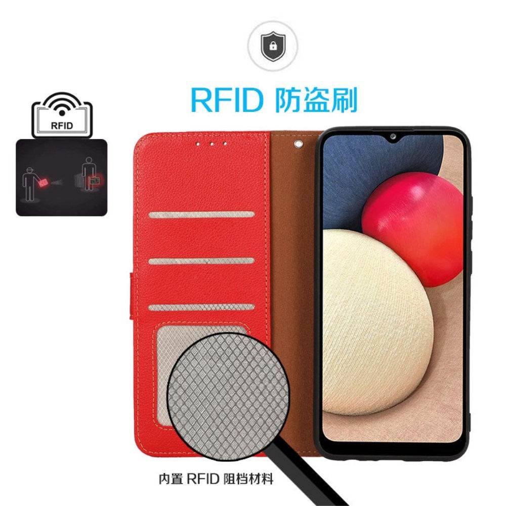 OnePlus 13R Wallet Cover i Kunstlæder med Strop - Rød