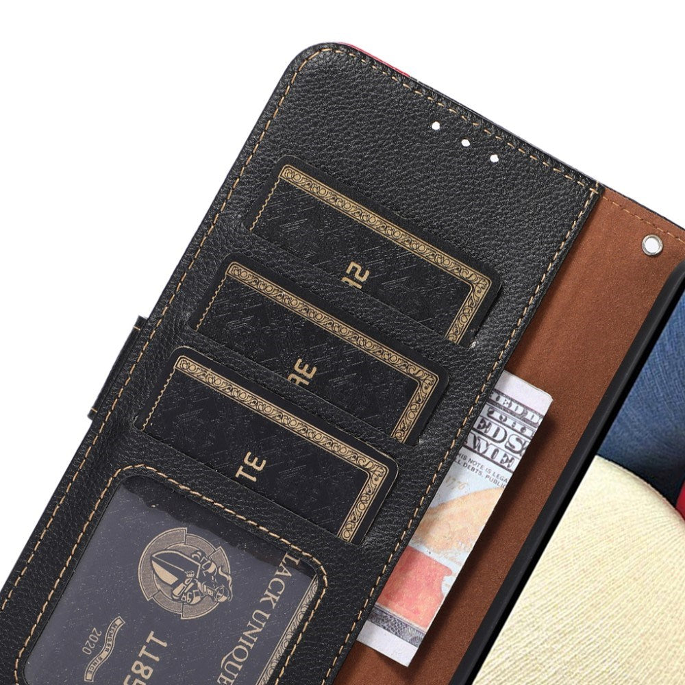 OnePlus 13R Wallet Cover i Kunstlæder med Strop - Sort