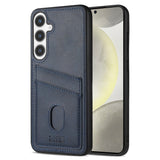 Samsung Galaxy A56 (5G) - EIDERWOOD - Bakdeksel i imitert skinn m. Kortholder - Blå