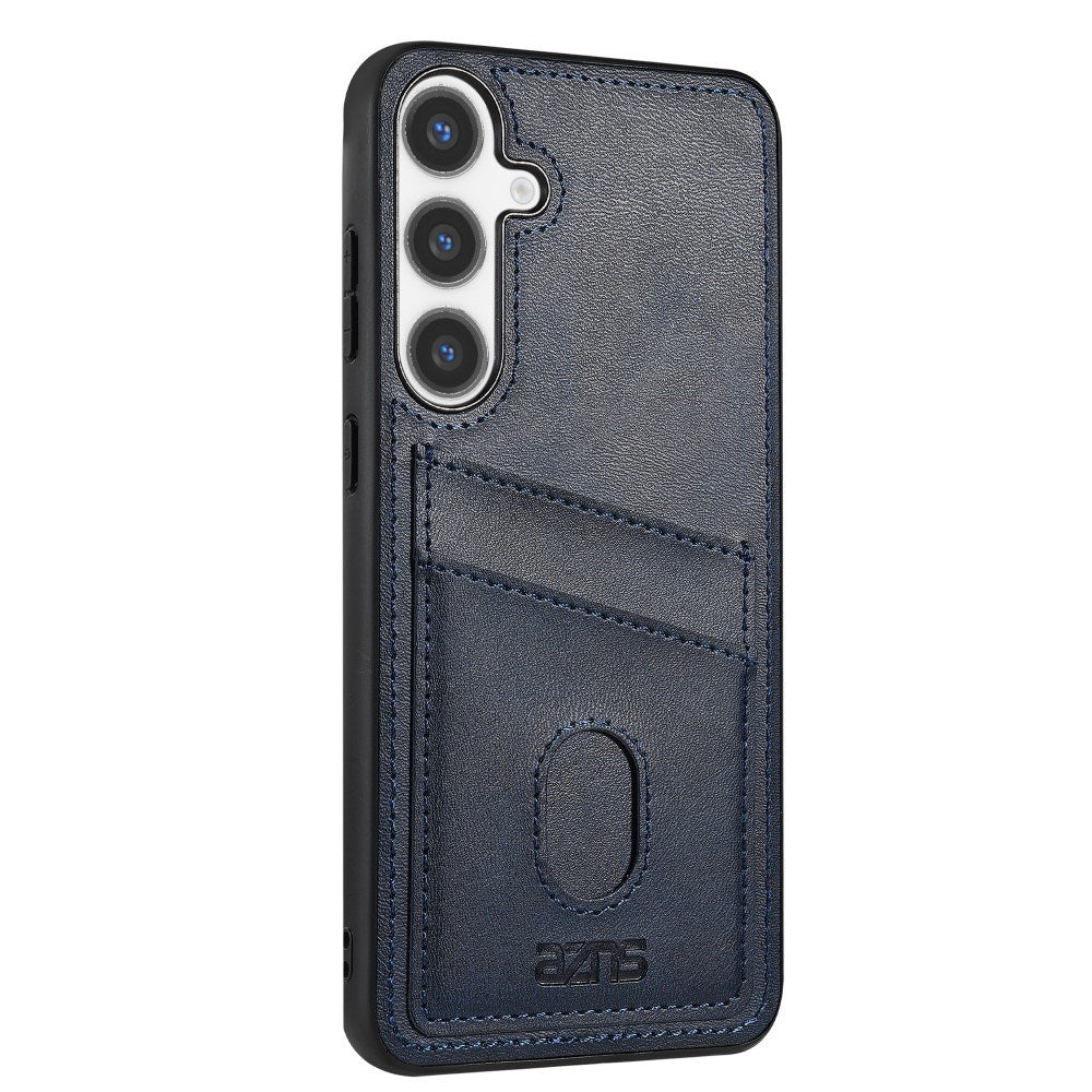 Samsung Galaxy A56 (5G) - EIDERWOOD - Bakdeksel i imitert skinn m. Kortholder - Blå