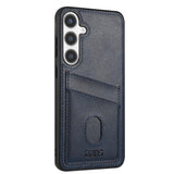 Samsung Galaxy A56 (5G) - EIDERWOOD - Bakdeksel i imitert skinn m. Kortholder - Blå