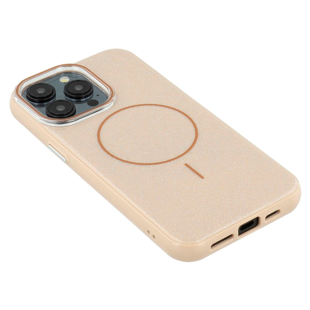 iPhone 15 Pro - EIDERWOOD Plastik Glitter Cover - MagSafe Kompatibel - Guld