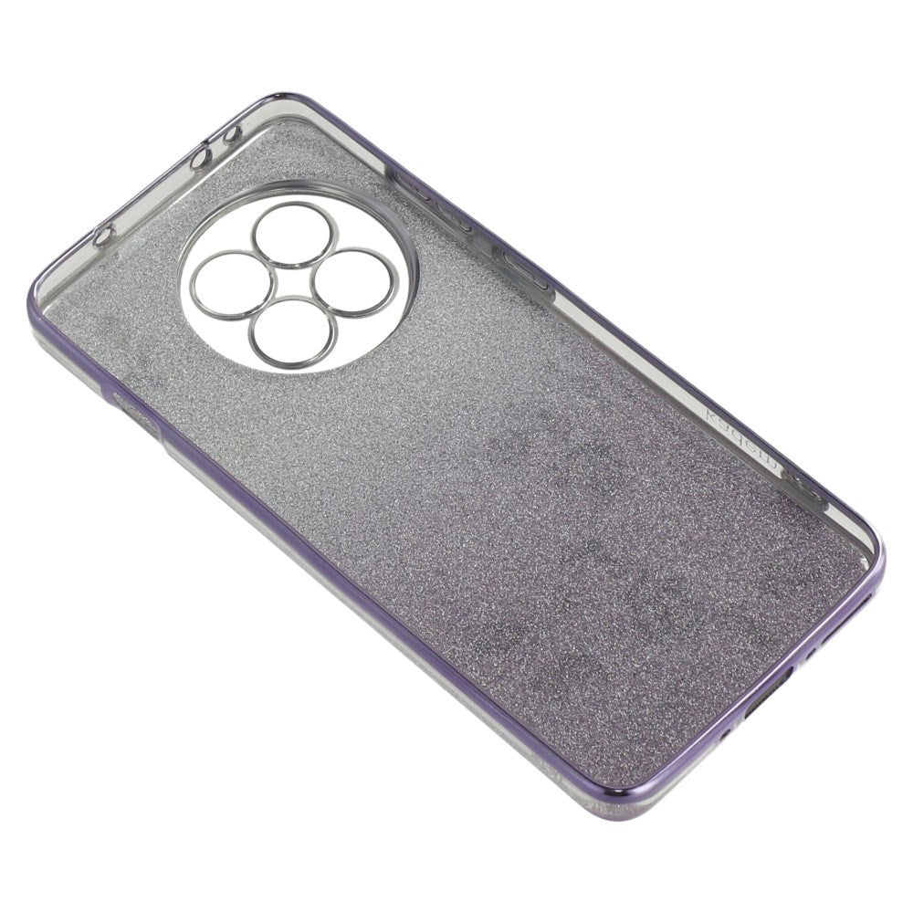 OnePlus 13R Fleksibelt Plastik Bagside Cover m. 2 x Lanyard - Lilla