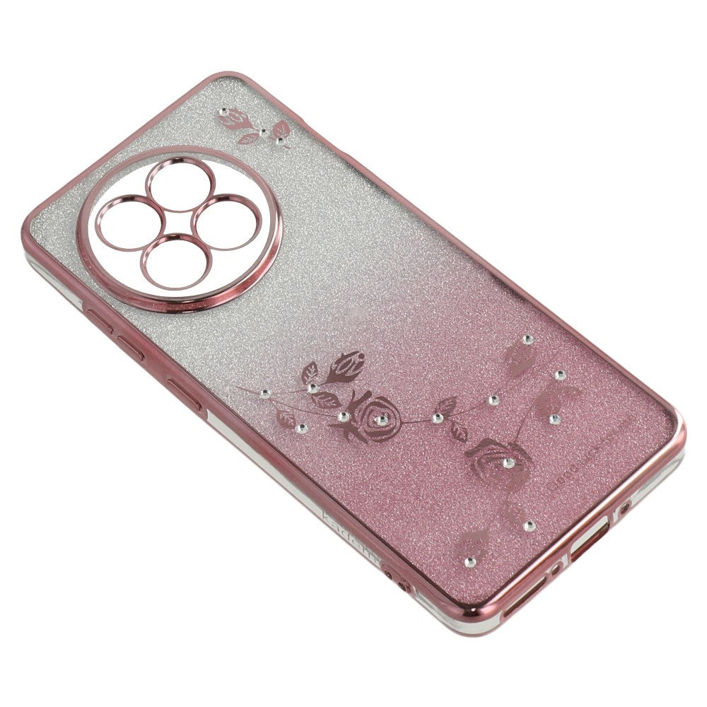 OnePlus 13R Fleksibelt Plastik Bagside Cover m. 2 x Lanyard - Lyserød