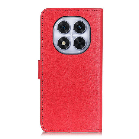 EIDERWOOD Xiaomi Redmi Note 14 Pro (5G) / Poco X7 Kunstlæder Flip Cover m. Kortholder - Rød