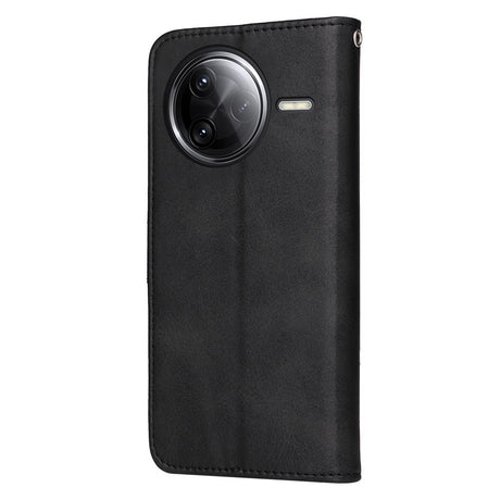 Xiaomi Poco F7 Ultra EIDERWOOD Kunstlæder Flip Cover inkl. Strop - Sort