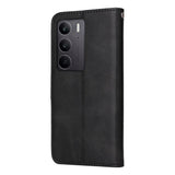 Realme 14X (5G) / C75 - EIDERWOOD Faux Leather Flip Cover m. Stropp - Svart
