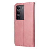 Realme 14X (5G) / C75 - EIDERWOOD Kunstlæder Flip Cover m. Strop - Lyserød