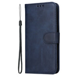 Motorola Moto E14 (4G) / G04 (4G) / G04s (4G) / G24 (4G) - EIDERWOOD Faux Leather Flip Cover m. Stropp - Blå