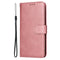 Motorola Moto E14 (4G) / G04 (4G) / G04s (4G) / G24 (4G) - EIDERWOOD Faux Leather Flip Cover m. Stropp - Rosa