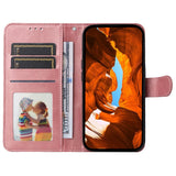 Motorola Edge 60 Neo / 50 Neo / ThinkPhone 25 EIDERWOOD Kunstlæder Flip Cover - Strop - BrunLyserød