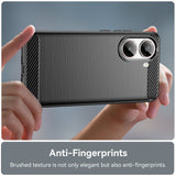 EIDERWOOD Xiaomi Poco X7 Pro Brushed Carbon Bagside Cover - Sort