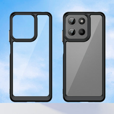 EIDERWOOD Motorola Moto G15 / G05 / E15 Hybrid plastbakdeksel - gjennomsiktig / svart kant